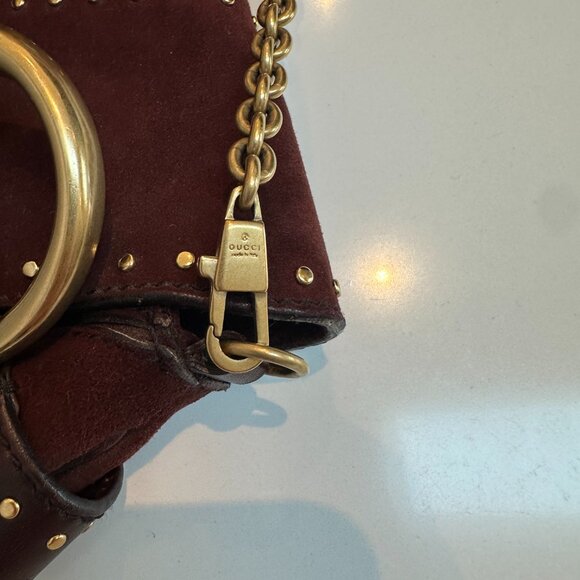 Gucci Studded Horsebit Shoulder Chain Bag - Picture 11 of 11